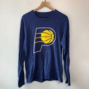Fanatics Indiana Pacers Oladipo Long Sleeve T-shirt Navy Blue Size Medium